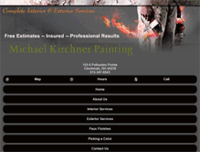 Tablet Screenshot of michaelkirchnerpainting.com